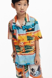 Tropischeansichtkaartenblouse