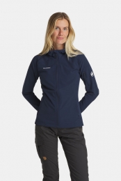 MammutMadrisLightMLHoodVestDamesBlauw