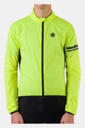 AGUEssentialWindjackFietsjasGeel