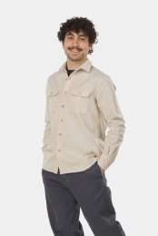 BuitenmensFlannelMeltonShirtBruin