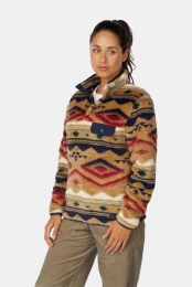 AyacuchoColoradoHighLoftSnapFleecetruiDamesBruin