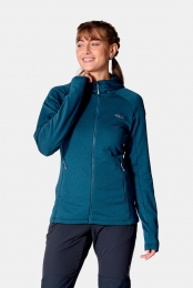 RabCovexHoodyFleecevestDamesBlauw