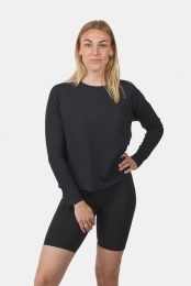 GirlfriendCollectiveResetLooseLongSleeveTeeDamesZwart