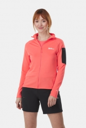 JackWolfskinPrelightFZFleecevestDamesRoze