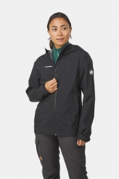 MammutLinardLightHoodedHardshellJasDamesZwart