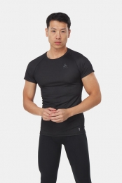 OdloBlTopCrewNeckSSActiveF-DryLightZwart