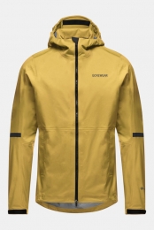 GoreWearLupraGore-TexHoodedHardshellFietsjasBruin