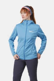 JackWolfskinFeldbergHoodySoftshellDamesBlauw