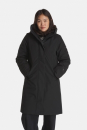 KrakatauWearGaiaTechnicalFabricLongParkaDamesZwart