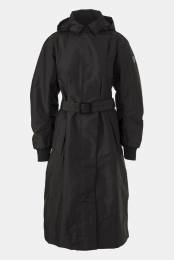 AGUWinterTrenchCoatLongDamesZwart