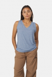 SherpaAshaV-NeckTankTopDamesBlauw