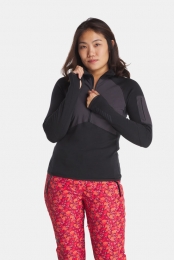 HellyHansenLifaMerinoFleeceTruiDamesZwart