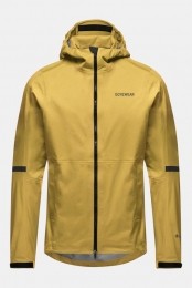 GoreWearLupraGore-TexHoodedHardshellFietsjasBruin