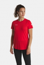 MammutTreeWoolFLTeeDamesRood