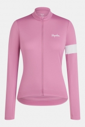 RaphaCoreThermalLongSleeveJerseyFietsshirtDamesRoze