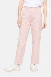 DuerLuxtwillHighRiseCargoBroekDamesRoze