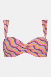 BeachlifeTheWavePaddedWiredBikiniTopRoze