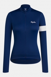 RaphaCoreThermalLongSleeveJerseyFietsshirtDamesBlauw