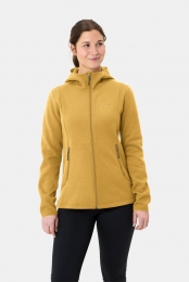 VaudeIdrisHoodyFleecevestDamesGeel