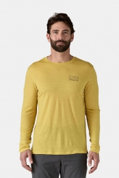 PatagoniaCapCoolMerinoGraphiclangemouwenshirtGroen