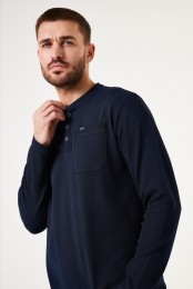 Donkerblauwelongsleeve