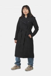 AGUWinterTrenchCoatLongRainUrbanOutdoorJasDamesZwart