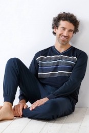 ComfortabeleblauweherenpyjamavanHajo