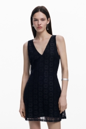 Mouwlozekantenjurk-BLACK-XL