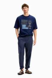 T-shirtmetcentralepatch-BLUE-S