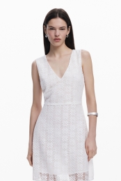 Mouwlozekantenjurk-WHITE-XL