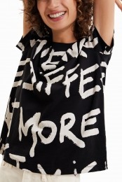 T-shirtmetManifesto-tekst-BLACK-S