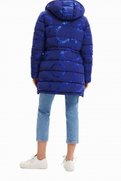 Langegewatteerdejasmettekst-BLUE-XS