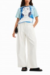 T-shirtmetafbeeldingvaneenmeisje-WHITE-XS