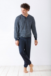 Hajoherenpyjamablauwmetstrepen