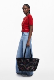 Geperforeerdeshoppertas-BLACK-U
