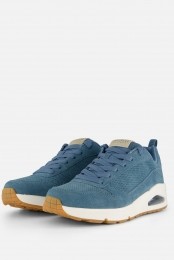 SkechersUnoStandOnAirsneakersblauwSuede