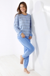 BlauwebadstofpyjamaHajo