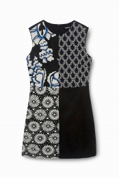 Slimfitjurkmetpatchwork