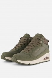 SkechersUnoStacreShineVeterbootsgroenSuede