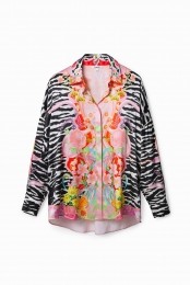 Blousemetbloemenenzebraprint