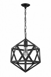 IndustrieelMetalenPolyhedronHanglampZwart