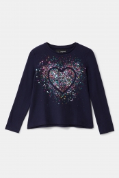 T-shirtmethartvanpailletten
