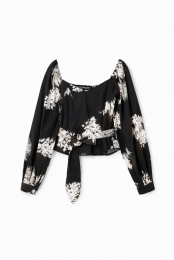 Gebloemdekorset-blouse