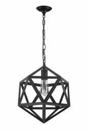 IndustrieelMetalenPolyhedronHanglampZwart