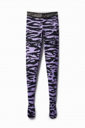 Slimfitleggingmetdierenprint