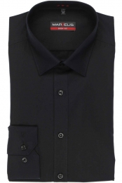 MarvelisStrijkvrijOverhemdBodyFitZwart44