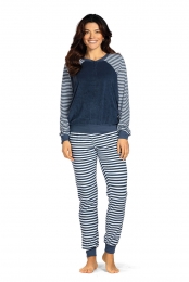 BlauwebadstoffenpyjamaComtessa