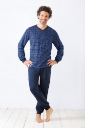 Hajoherenpyjamametblauwestrepen