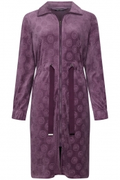 VeloursbadjasdonkerpaarsPastunette