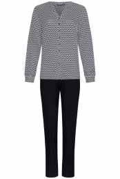 Zwart-wittePastunettedoorknooppyjama